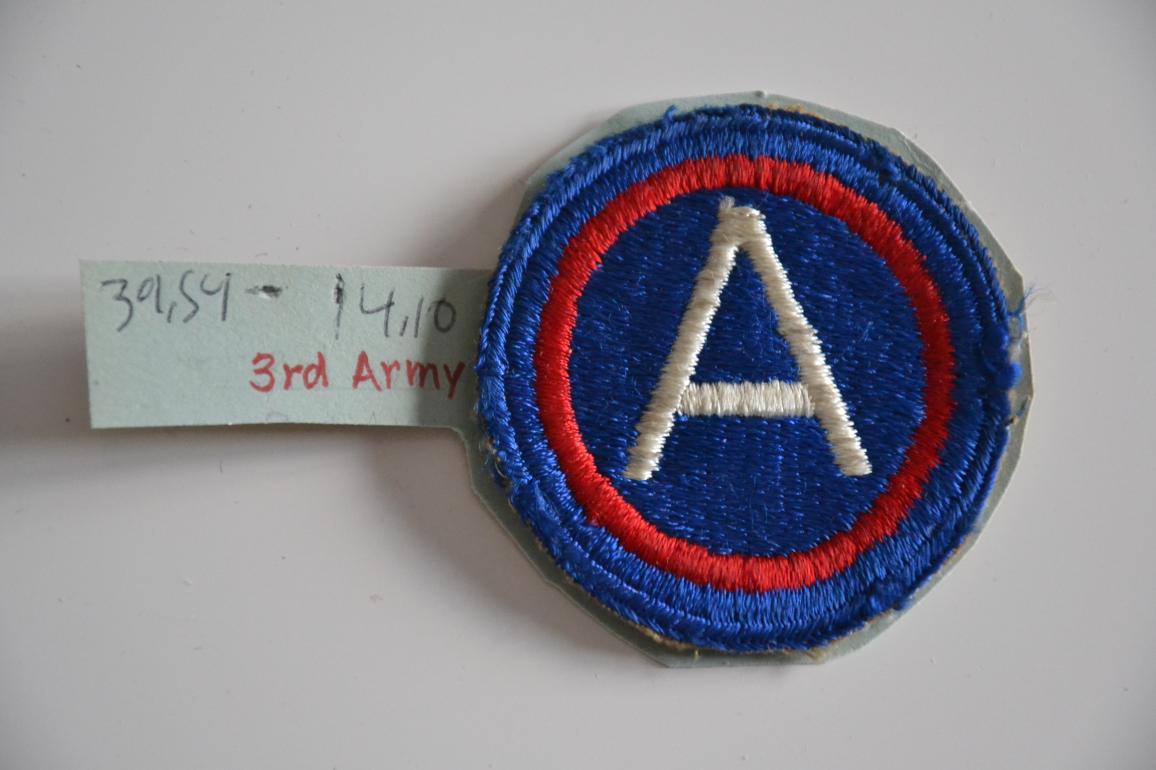 militaria : PATCH US 3RD ARMY  FRANCE