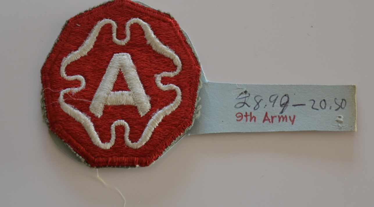 militaria : PATCH US 9 TH ARMY  FRANCE