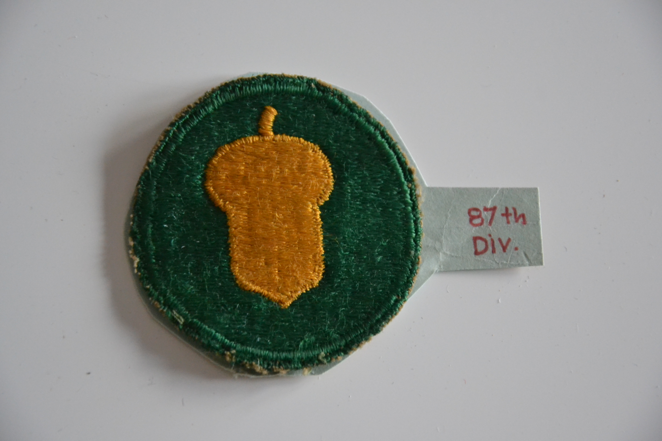 militaria : PATCH US 87 TH INFANTRY DIVISION FRANCE