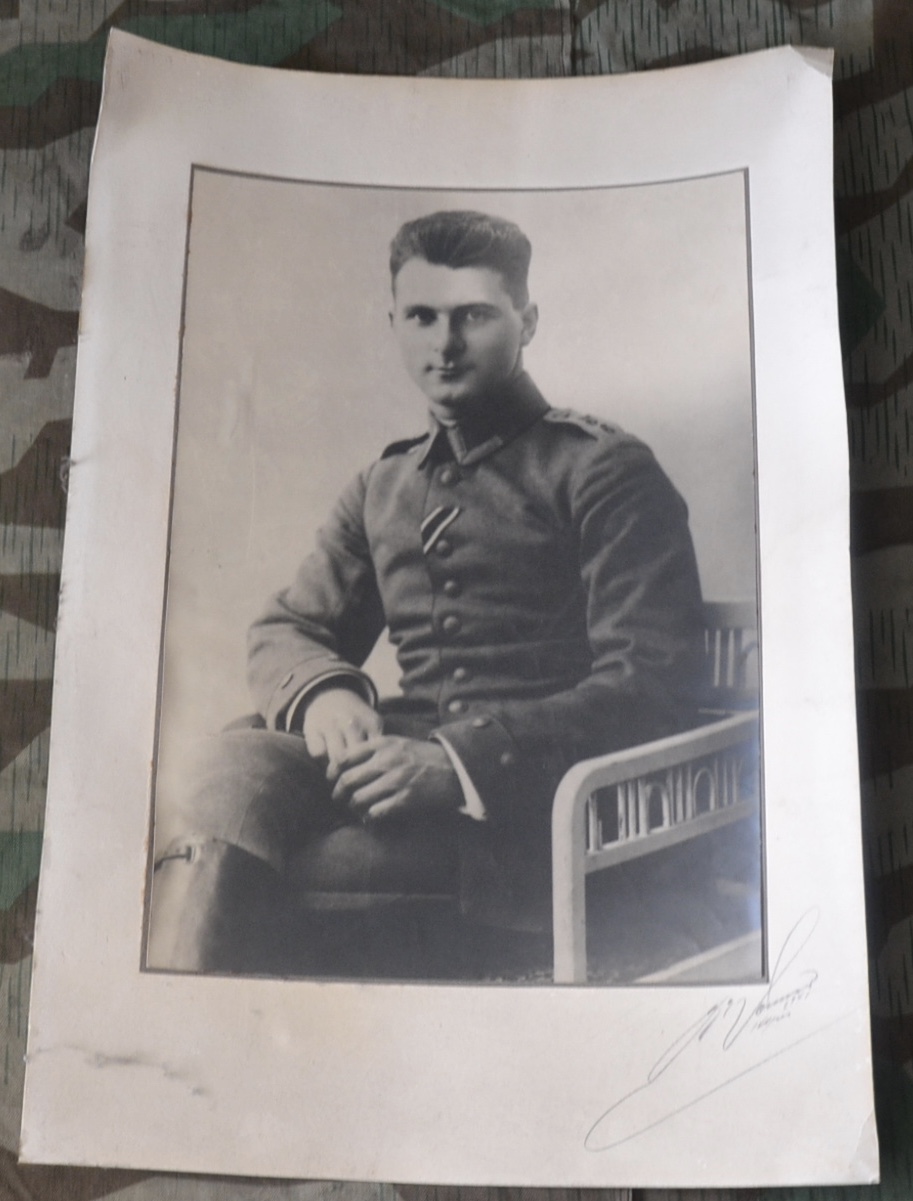 militaria : GRANDE PHOTO OFFICIER ALLEMAND 1914