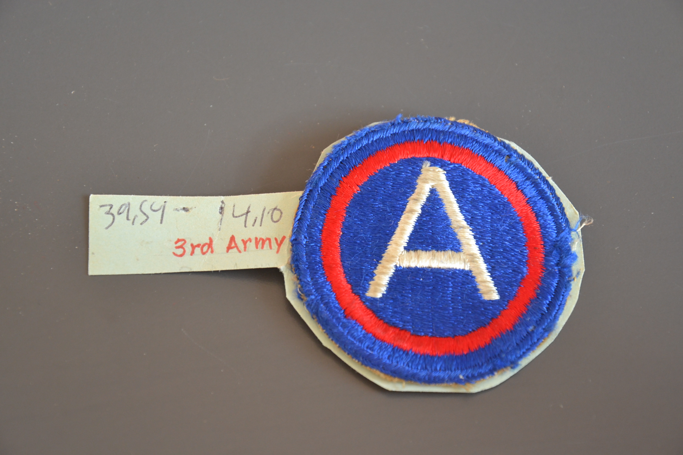 militaria : PATCH US 3RD ARMY FRANCE