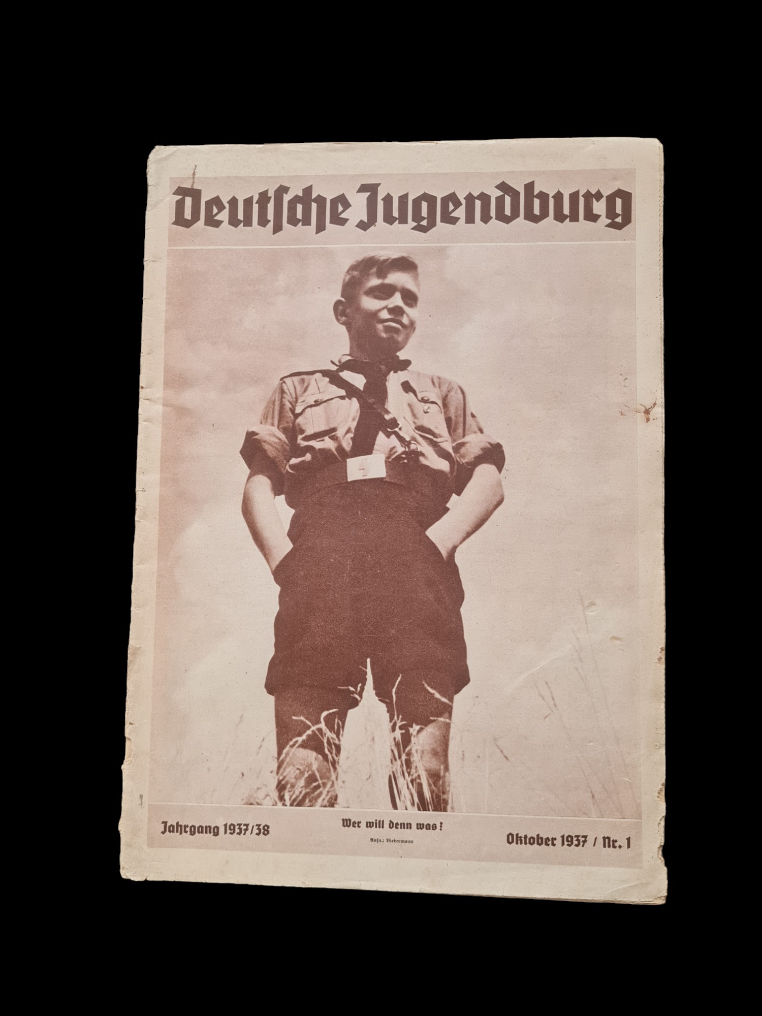 militaria : REVUE XJ DEUTSCHE JUGENDBURG N°1 DE 1937