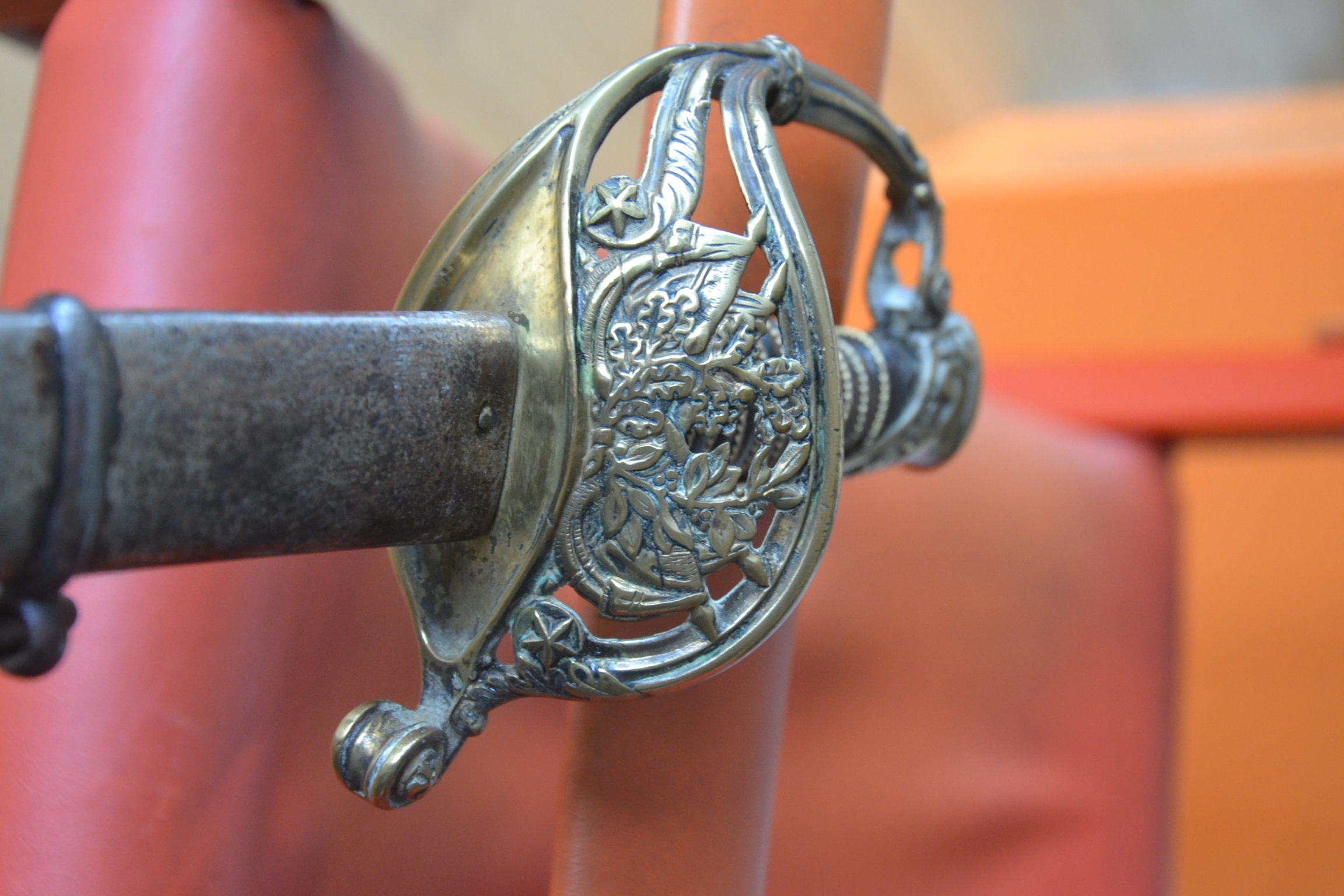 militaria : SABRE FRANCAIS OFFICIER DES CHASSEURS DE VINCENNES