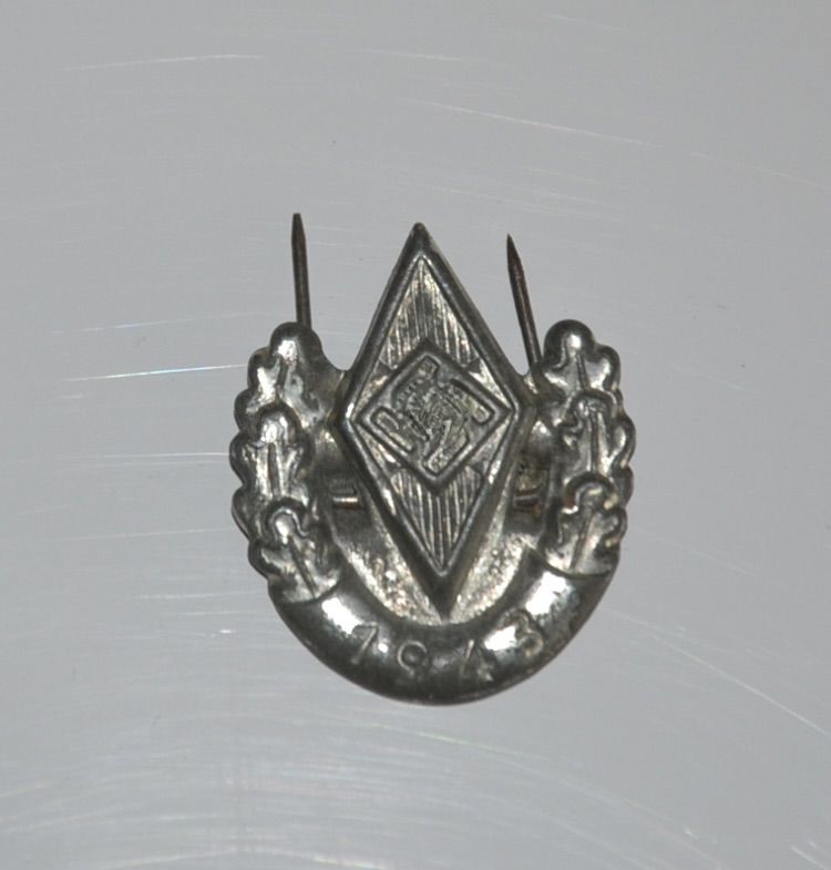 militaria : INSIGNE XJ AGRAFE TOURNANTE 1943