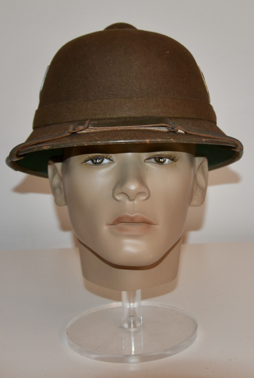 militaria : CASQUE TROPICAL AK DATÉ 1943