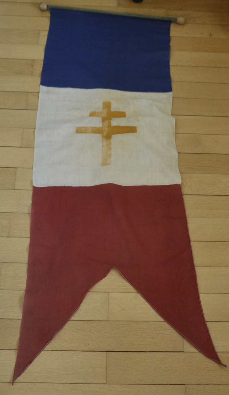 militaria : DRAPEAU FFI LIBÉRATION DE COLMAR