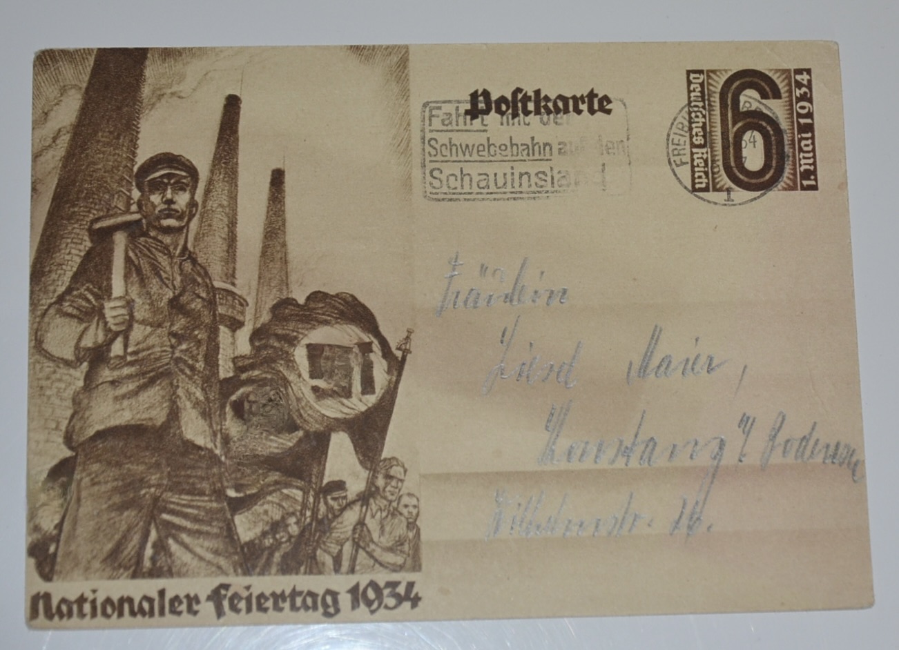 militaria : CARTE POSTALE NATIONALER FEIERTAG 1934