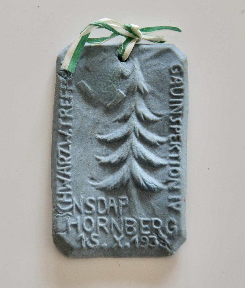 militaria : BADGE DE JOURNÉE HORNBERG 15/10/1938