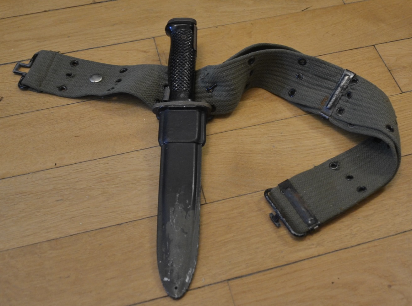 militaria : BAIONNETTE US M5 AVEC CEINTURON JAPON