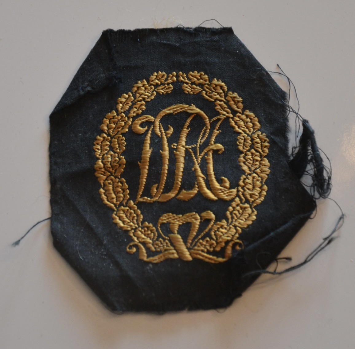 militaria : INSIGNE TISSÉ SPORT ALLEMAND DRL BRONZE