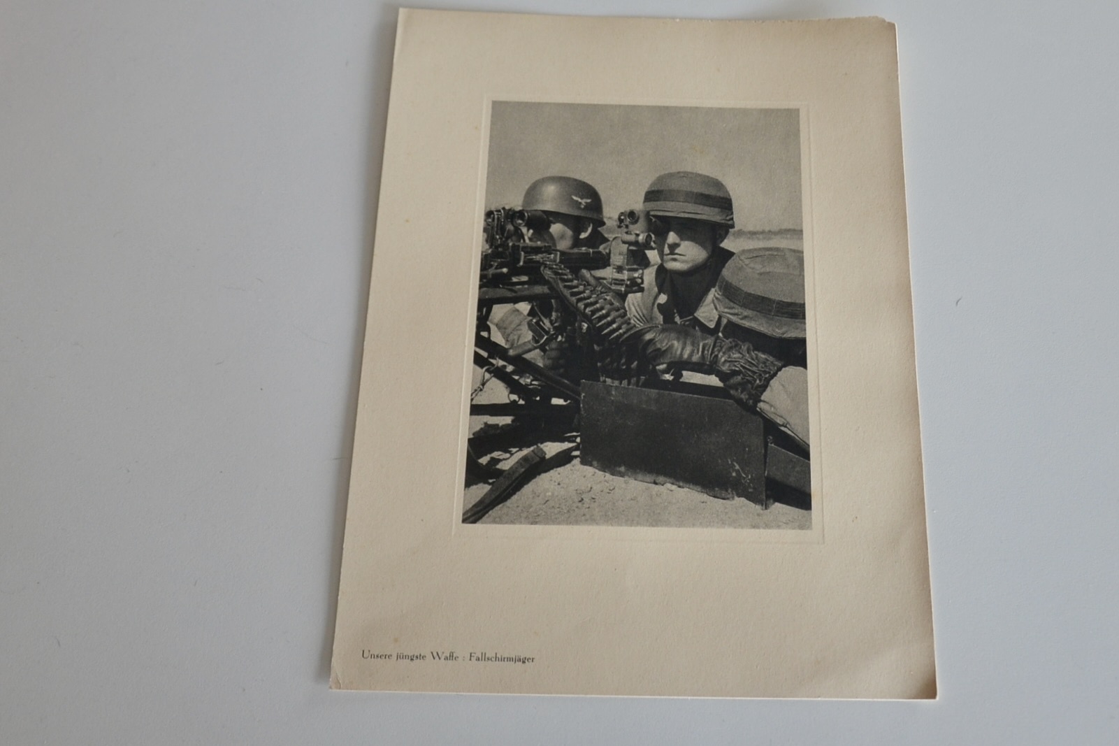 militaria : LITHOGRAPHIE SOLDATS FALLSCHIRMJAGER