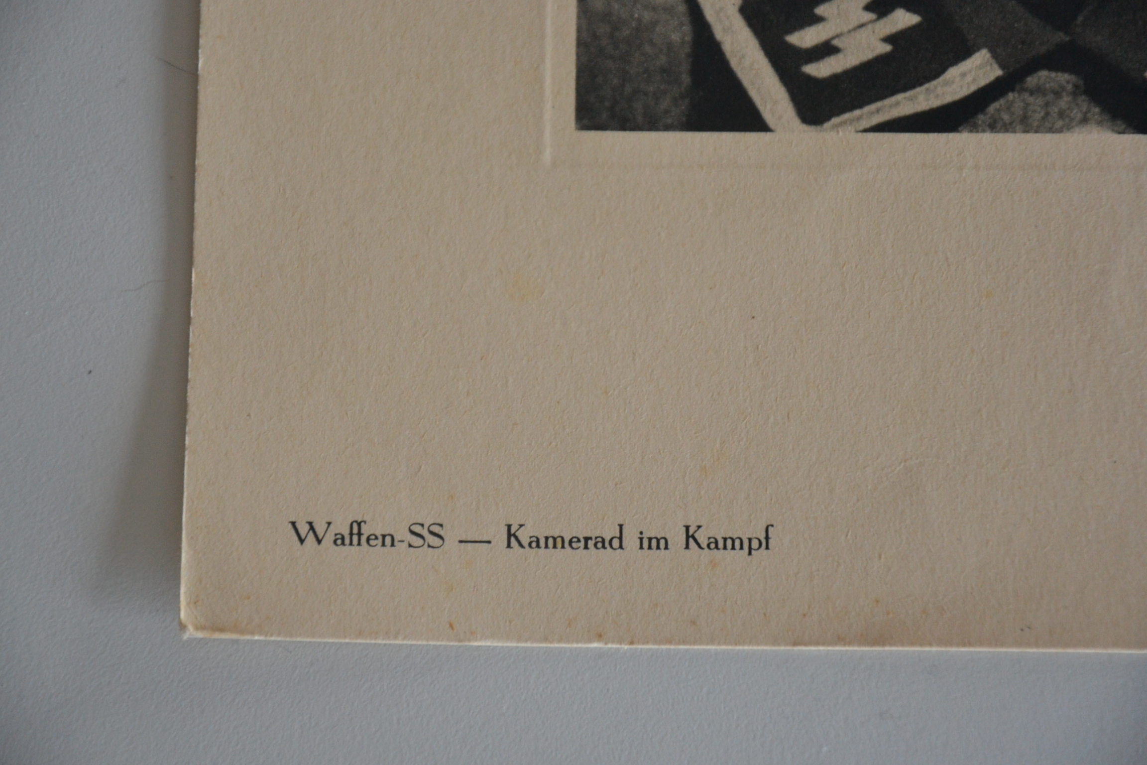 militaria : LITHOGRAPHIE SOLDAT WAFFEN XX