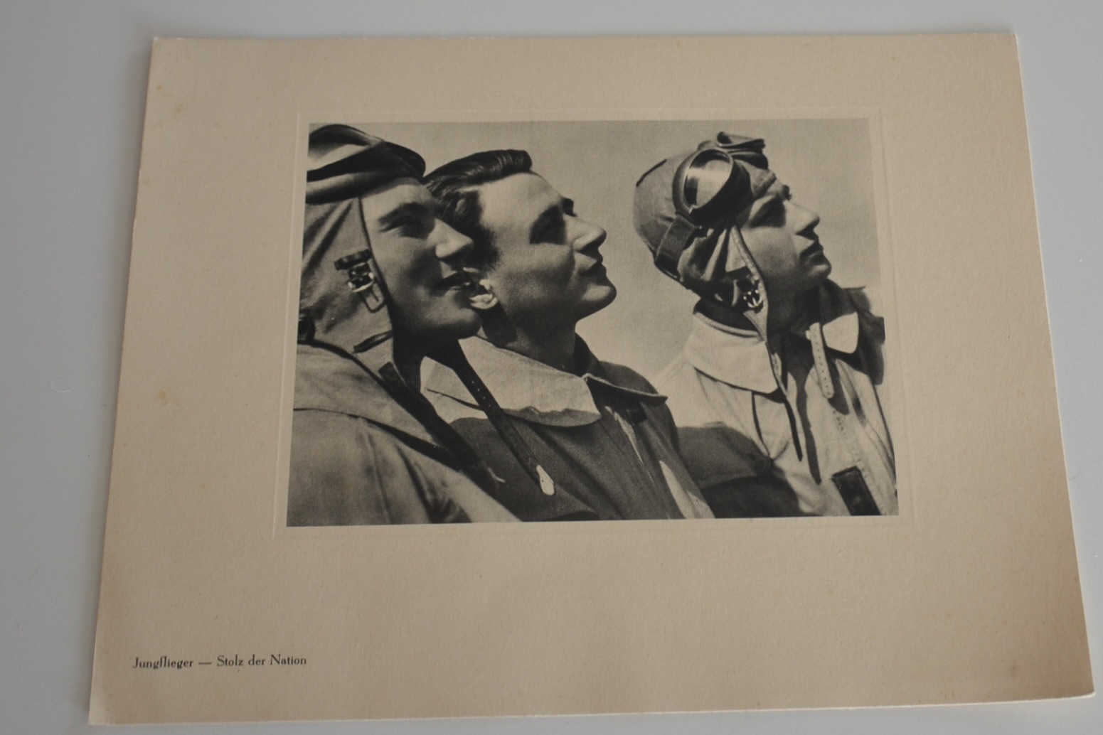 militaria : LITHOGRAPHIE JEUNE PILOTE