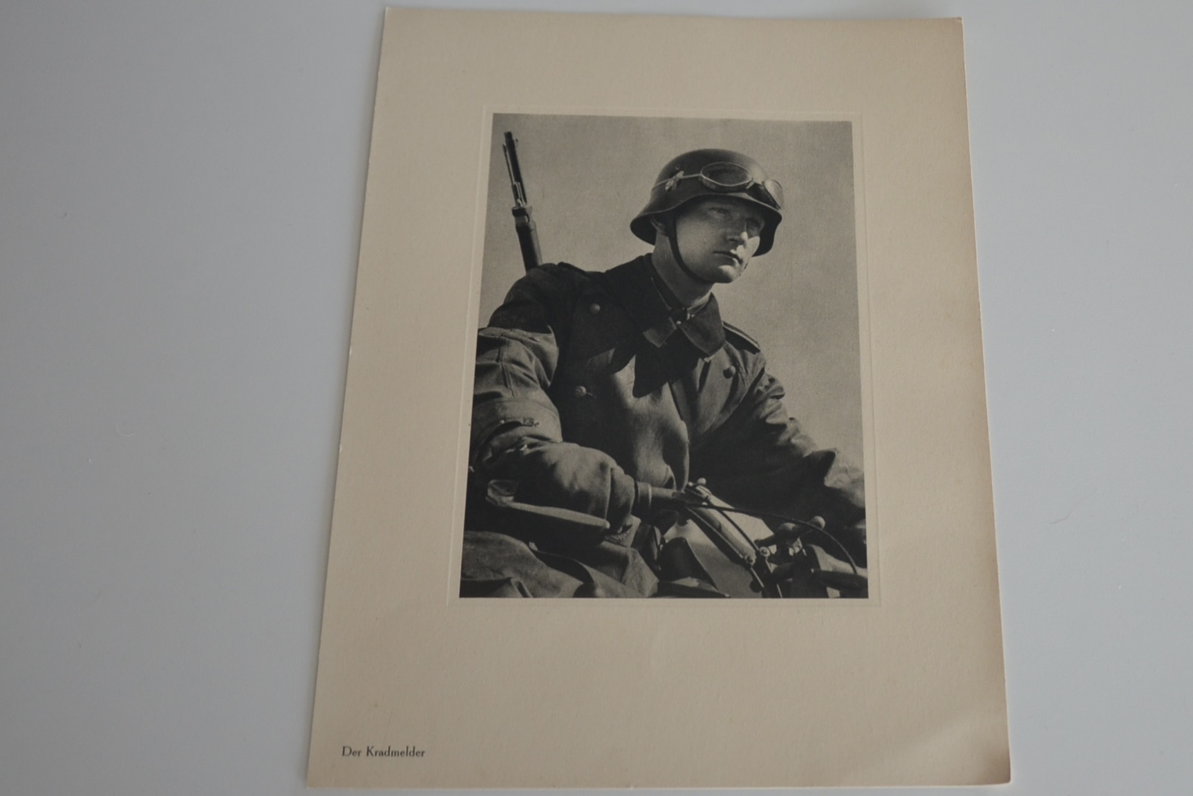 militaria : LITHOGRAPHIE MOTARD DU NSKK