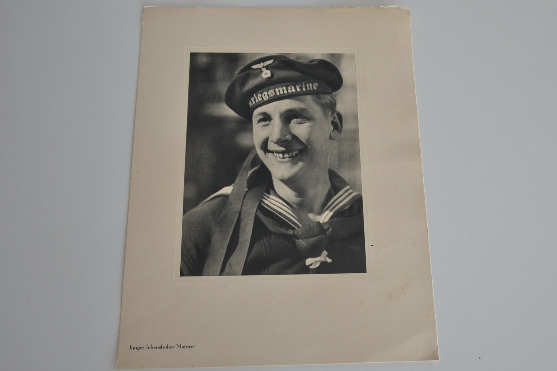 militaria : LITHOGRAPHIE SOLDAT DE LA KRIEGSMARINE