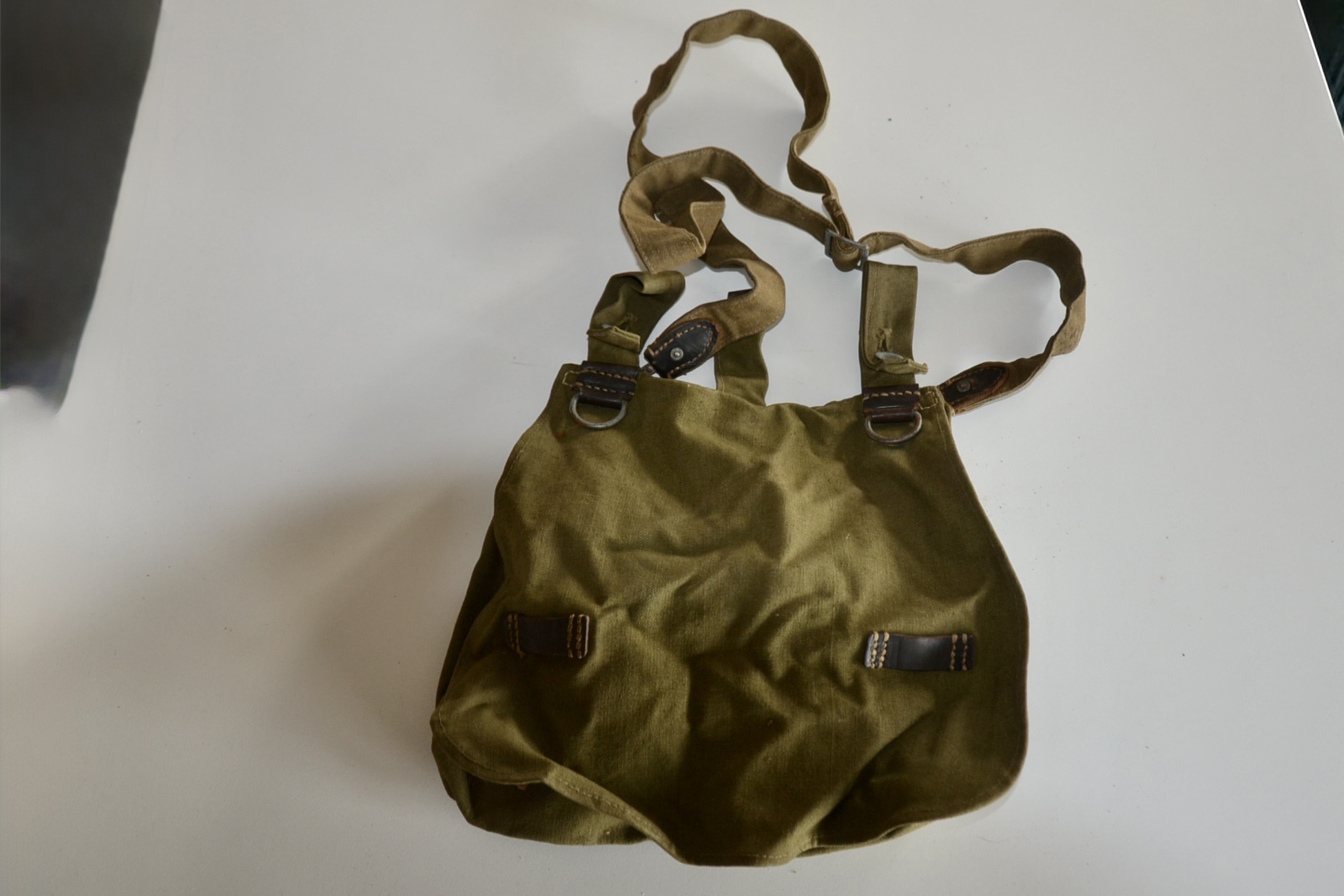 militaria : SAC A PAIN BROTBEUTEL 31 AVEC NOM ET RBNR COMPLET