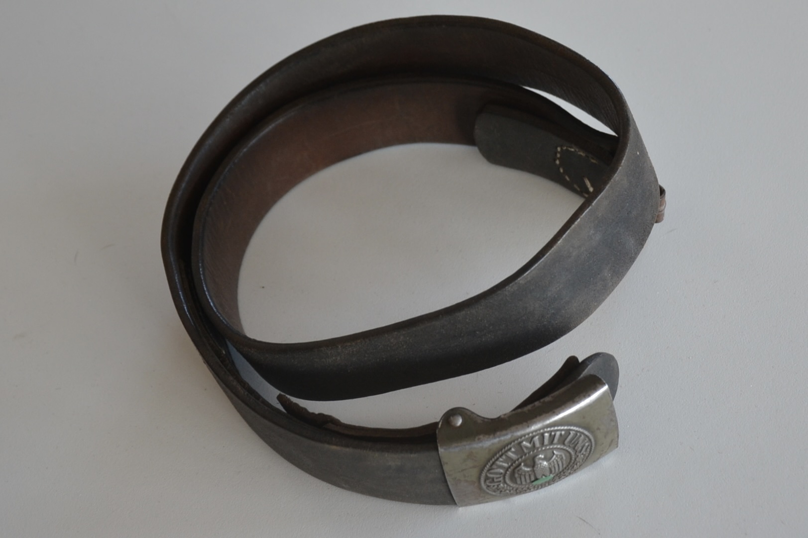 militaria : CEINTURON DE LA WEHRMACHT COMPLET DE 1941