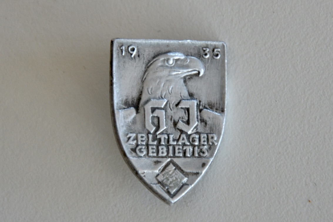 militaria : BADGE XJ ZELTLAGER GEBIET13 1935