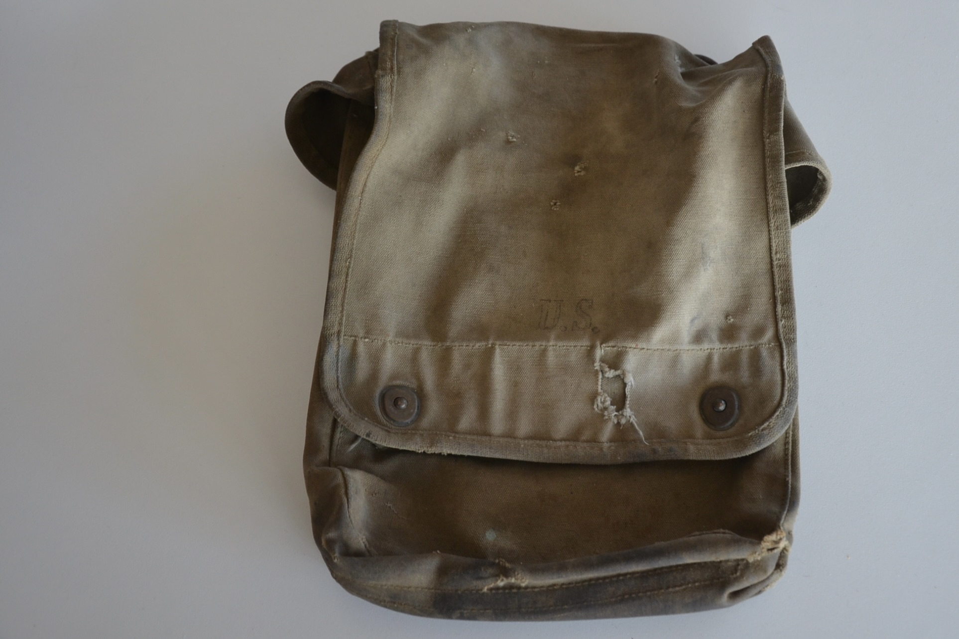 militaria : PORTE CARTE MDL 1938 US DATÉ 1942 CAMPAGNE D'ALSACE
