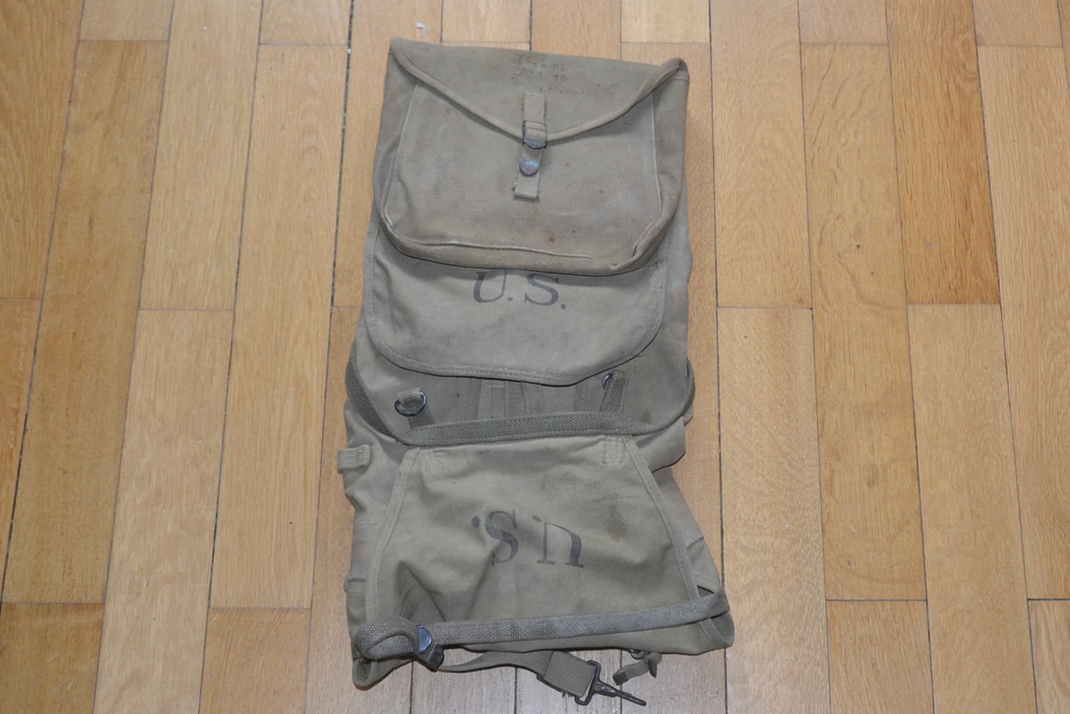 militaria : HAVRESACK MDL 1928 COMPLET AVEC NOM