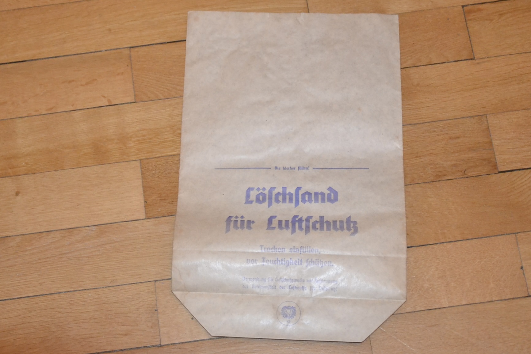 militaria : SAC A SABLE DE LA LUFTSCHUTZ