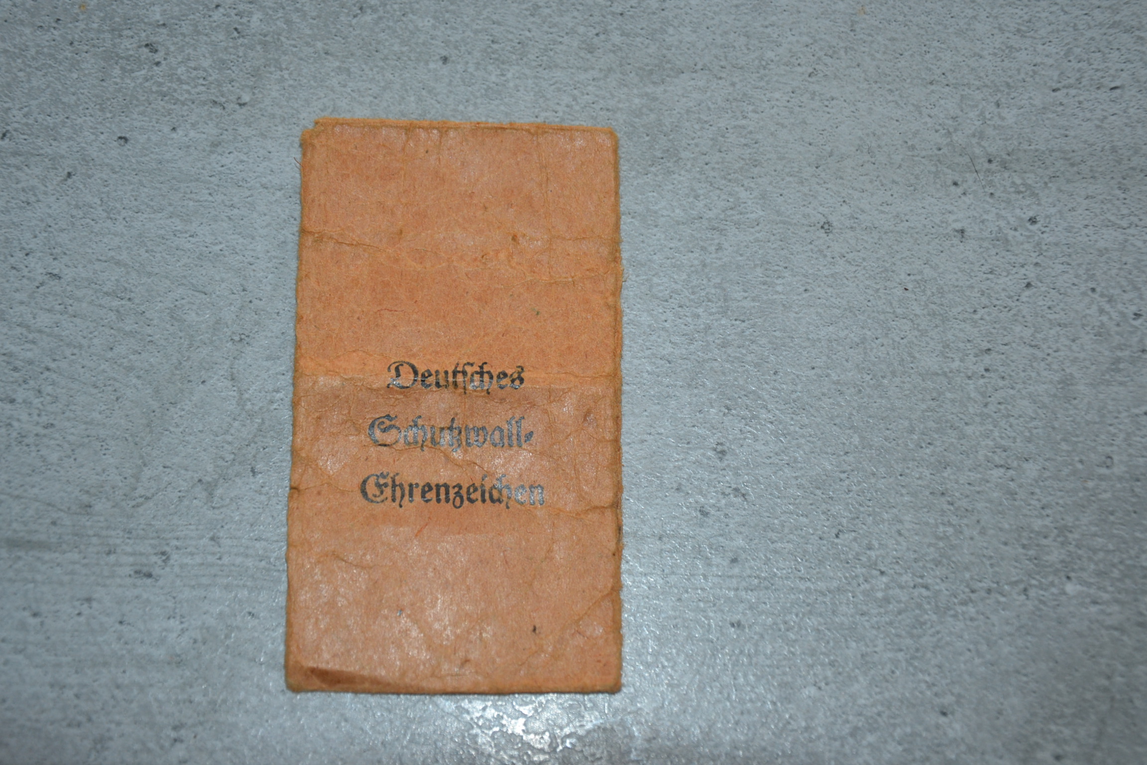 militaria : SACHET MÉDAILLE SCHUTZWALL