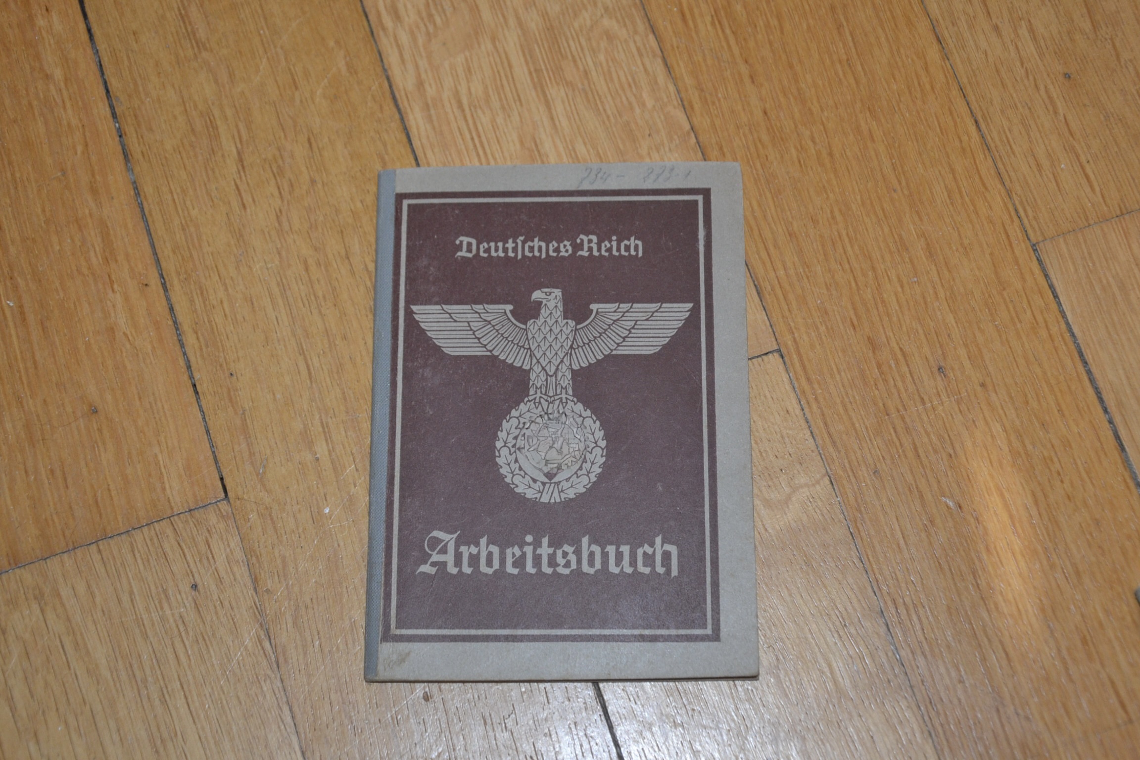 militaria : ARBEITSBUCH ALSACIEN GUEBWILLER 1941