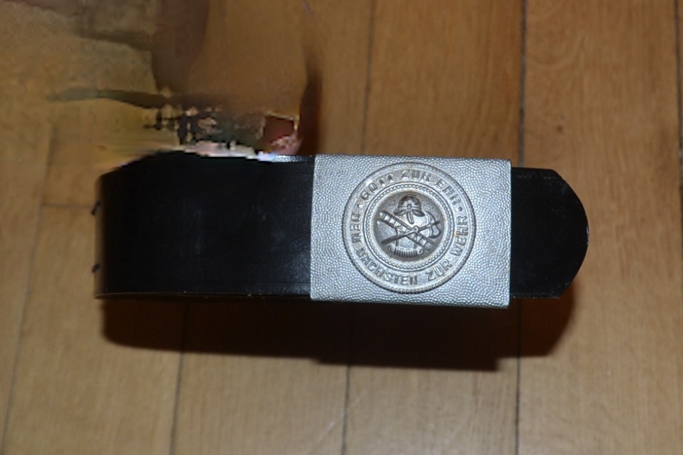 militaria : CEINTURON DE SORTIE POMPIERS ALLEMAND WW2 ALU