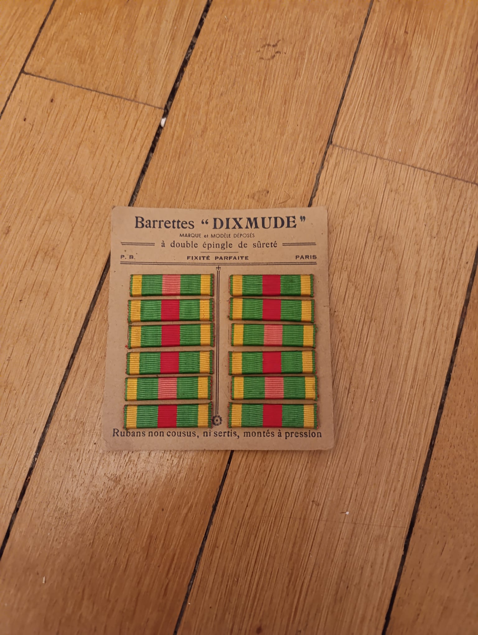 militaria : PLAQUETTE BARRETTES ICROIX DU COMBATTANT VOLONTAIRE  1914/18