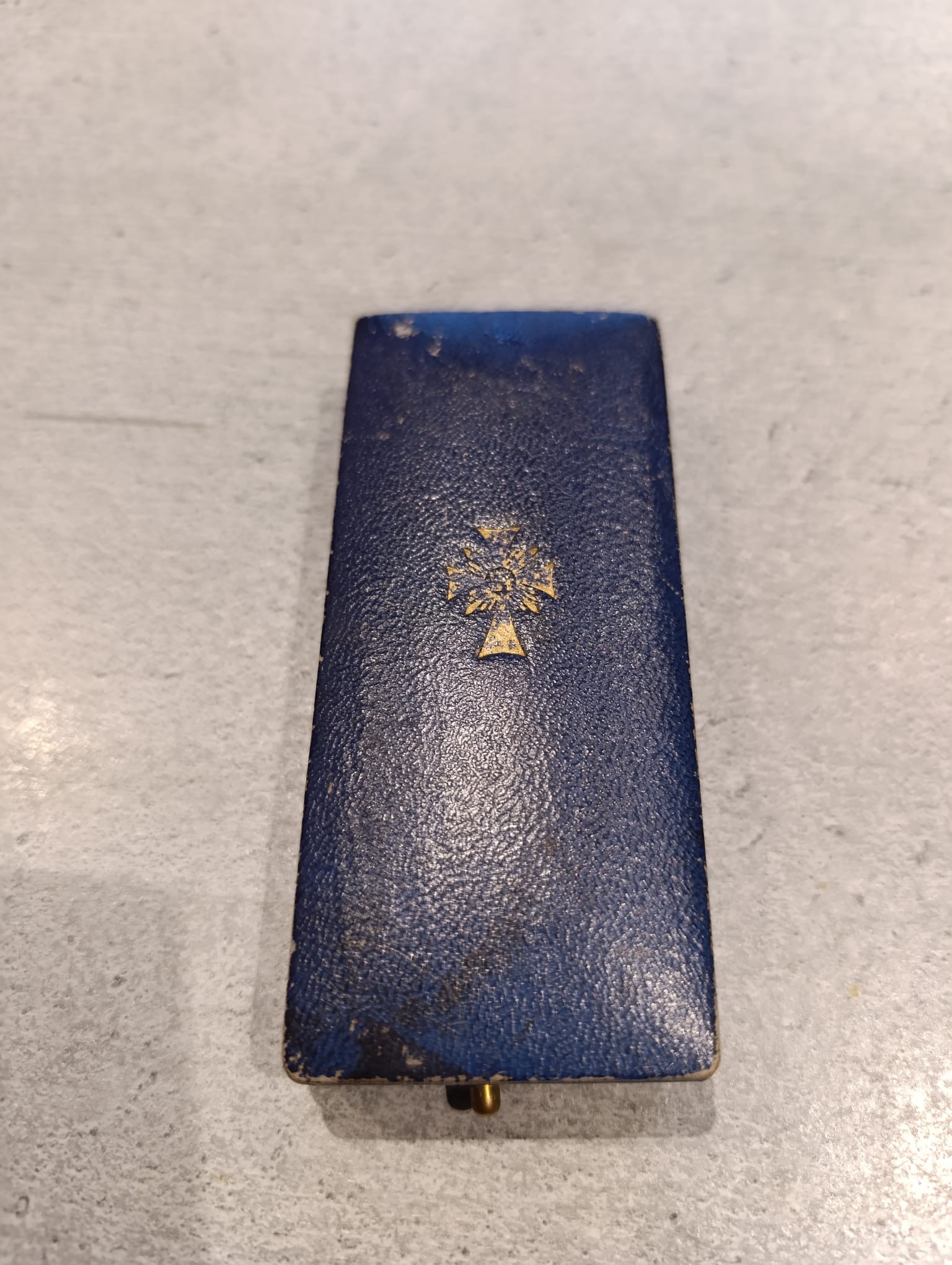 militaria : MÉDAILLE CROIX DE MER OR DANS SA BOITE