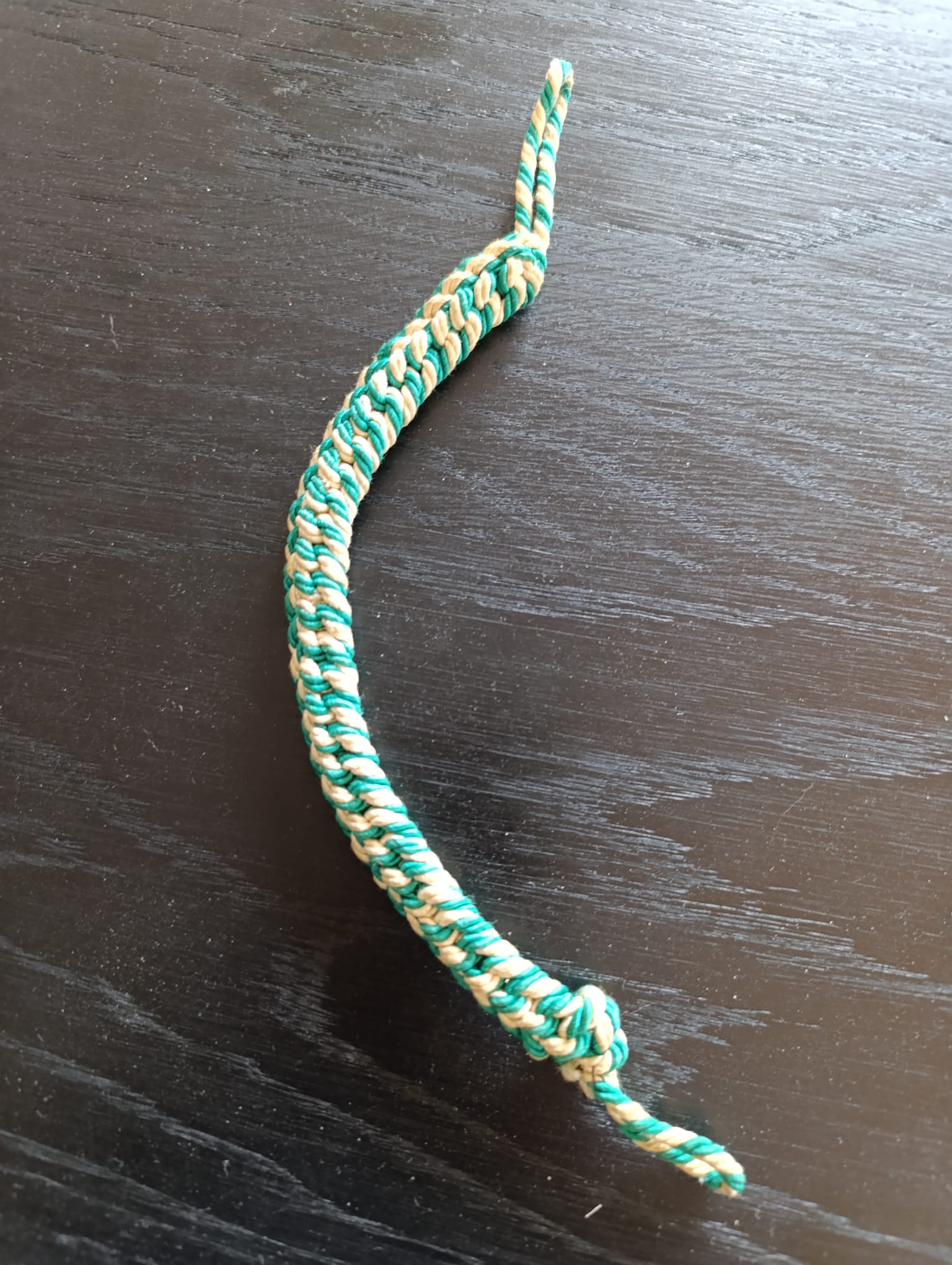 militaria : CORDON VERT/BLANC DE LA HJ GRADE GEFOLGSCHAFTSFUHRER